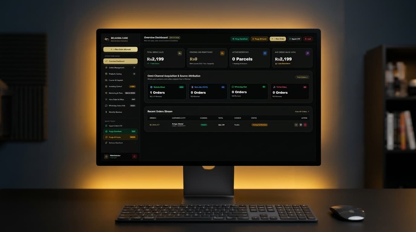 Belmora Care – Headless Next.js E-Commerce Engine, Supabase DB & Custom Admin Portal Full Architecture