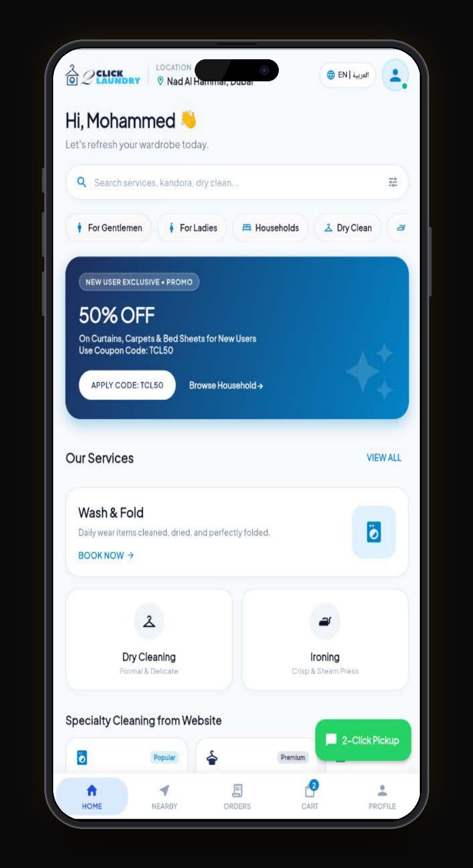 Services Hub & 50% OFF Promo