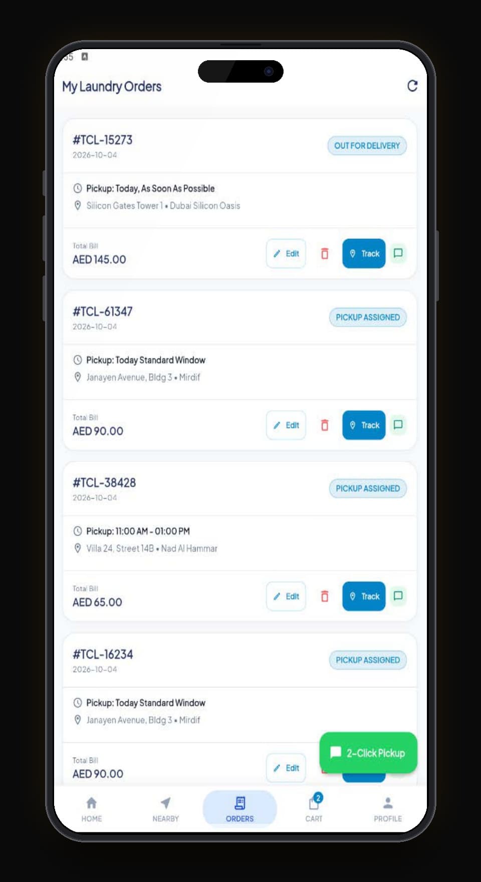 Live Order Tracking