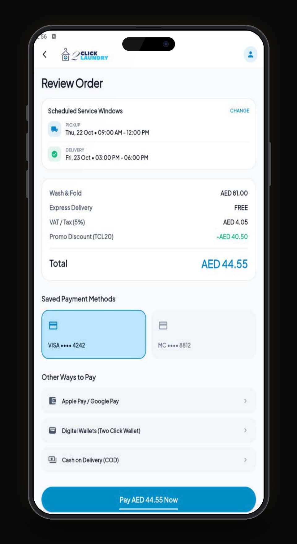 Order Review & Payment